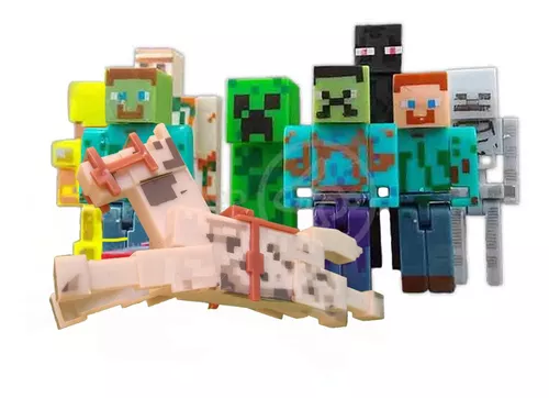 Bonecos Personagens Minecraft Cartela com 9 itens – Maior Loja de  Brinquedos da Região