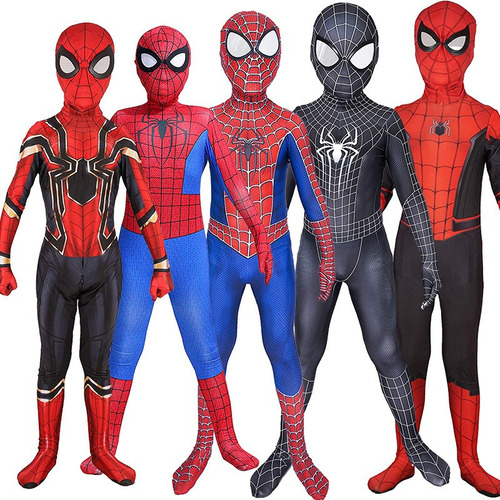 Superhéroe Spiderman Mono Una Pieza Para Niños/adultos