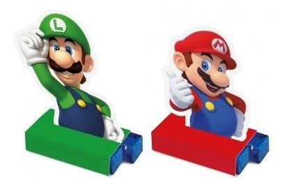 Caixa Para Bis Super Mario C/8 Unidades - Produto Oficial