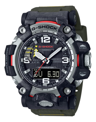 Nuevo Reloj Mudmaster De Carbono Más Delgado, Verde Solar