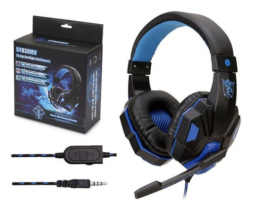 Auriculares Gamer Micrófono Cable Universal Sy830mv Headset