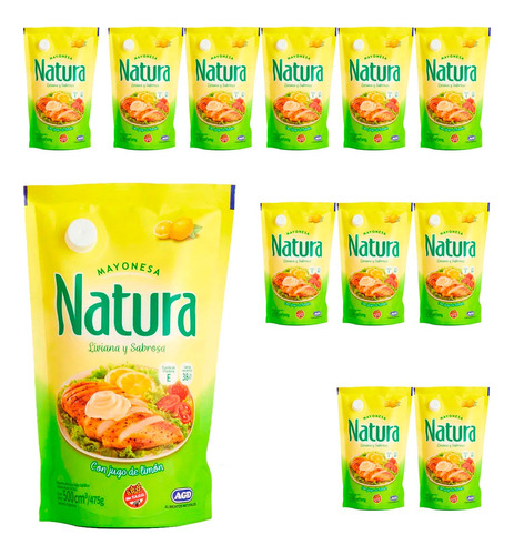 Mayonesa Natura Sin Tacc Doypack 500 Cc X12