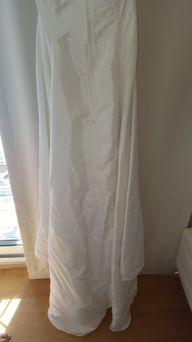 Vestido Casamiento Tafetam Bordado Y Raso