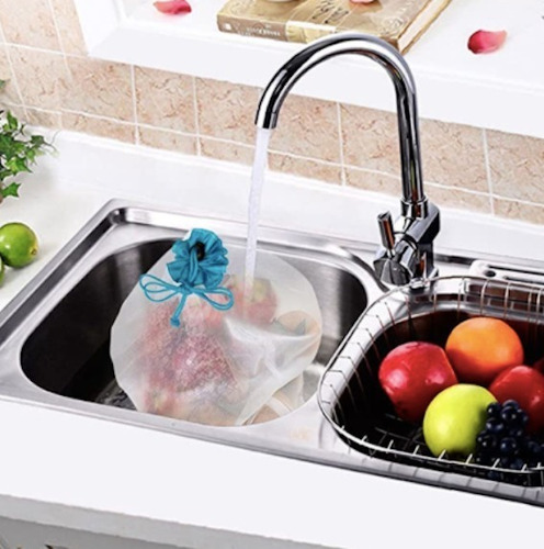 Bolsas De Malla Red Reutilizbles Ecológicas Para Fruta 10 Pz