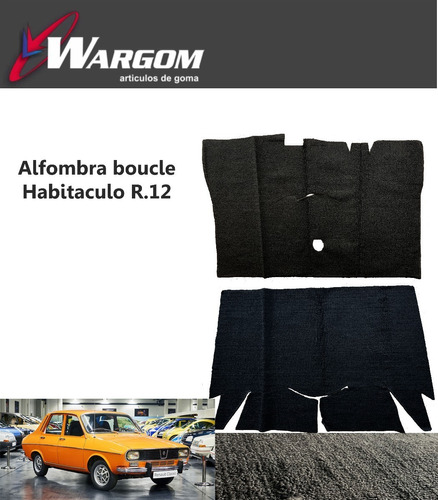 Alfombra Habitaculo Boucle R.12 Sedan Caja Cuarta