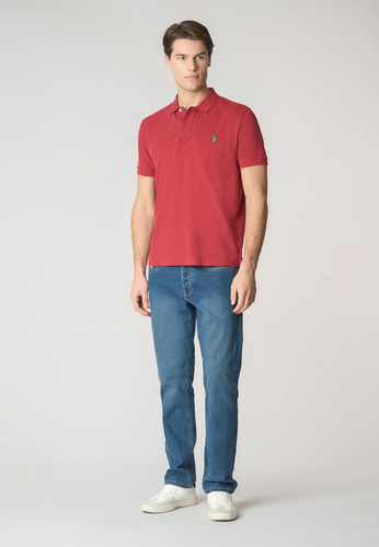Chomba U.s. Polo Assn. Hombre Amir Polo Ss Micro Pique