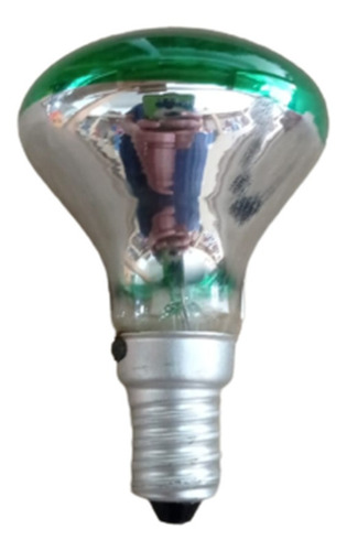 Lampada Mini Refletora Verde R44 110v 40w E14 Para Abajur 