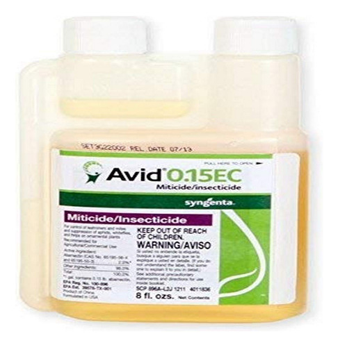 Syngenta - 25837 - Avid 0.15ec - Aticida/insecticida - 8 Oz