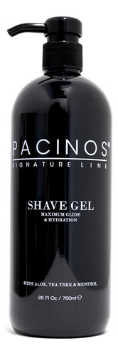 Pacinos Max Glide Gel De Afeitado Para Hombres, Con Aloe Ver