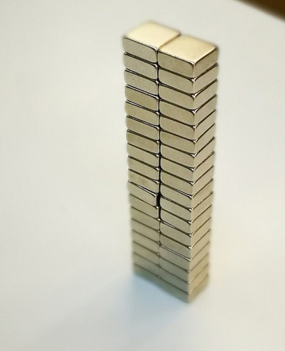 100 Imanes De Neodimio Cuadrangular 7.2x7.2x3mm N52