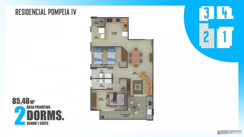 Imagem 13 de 13 de Apartamento Com 2 Dorms, Ocian, Praia Grande - R$ 470 Mil, Cod: Ap4597 - Vap4597
