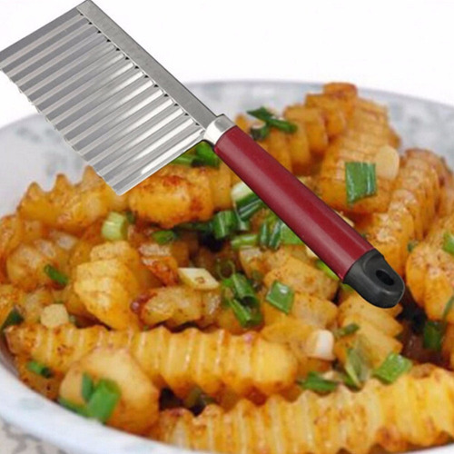 Batata Ondulação Faca Crinkle Cortador Ondulado Chopper