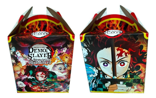 Demon Slayer Kimetsu Yaib Set 50 Dulceros Cajitas Bolo Feliz