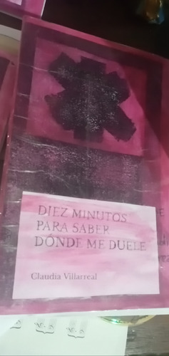 Libro De Poesía De Claudia Villarreal. Diez Minutos Para Sab (Reacondicionado)