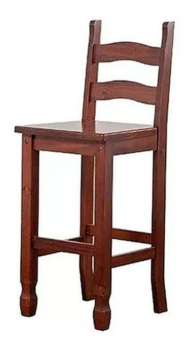 Banqueta Alta De Barra Madera Maciza Vía Confort
