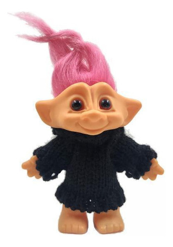 2 Trolls Doll Cake Topper Con Pelo Y Ropa, Trolls Figuras De