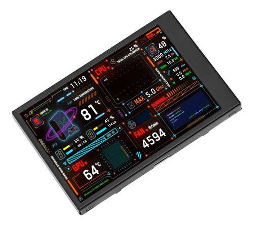 Monitor De Cpu Para Computadora, Mini Pantalla Con Doble Pue