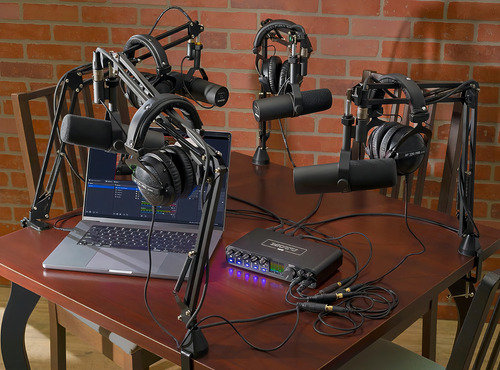 Interface de áudio Motu M6 Midi USB-c 6x4 192 Khz, cor de 24 bits, preto, 5v