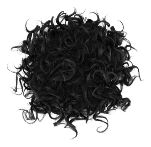 Postizos De Moño De Pelo , Extensión De Cabello De Negro