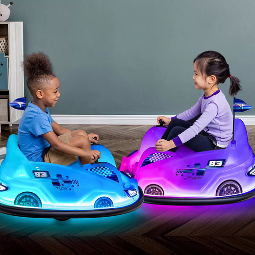 Carrito Chocón Bumper Gira 360° 12v Con Luces. Hasta 45kg