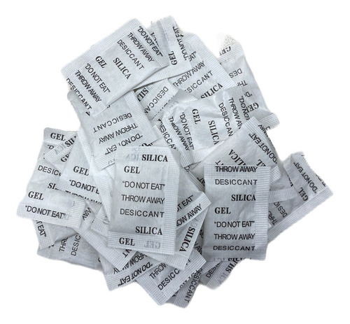 Silica Gel 1g Pacote 50uni Dessecante Umidade Alimentos C/nf