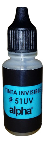 Tinta Invisible De Seguridad, Visible Con Luz Uv Alpha #51uv