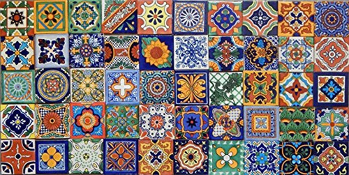 Color Y Tradicion 50 Azulejos Mexicanos Pintados A Mano 4x4