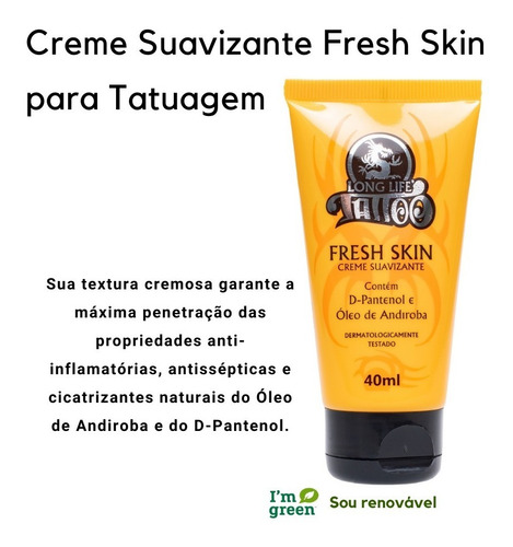 Imagem 3 de 8 de Creme Para Tatuagem E Creme Hidratante Vegano Para Tattoo