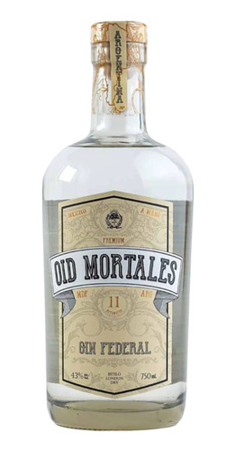 Gin Oid Mortales London Dry - Botella 750 Ml 43% Alc.