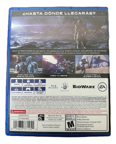 Mass Effect Andromeda Para Ps4 Original (Usado)