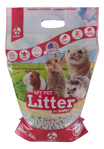 Sustrato Papel Reciclado My Pet Litter 4l Zupet