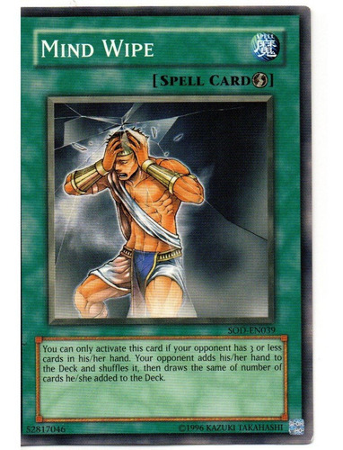 Mind Wipe Carta Yu-gi-oh