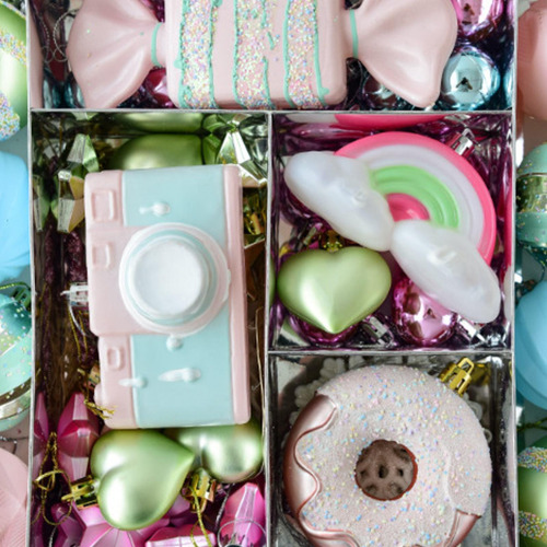 58 Piezas De Pequeños Colgantes Navideños, Bolas
