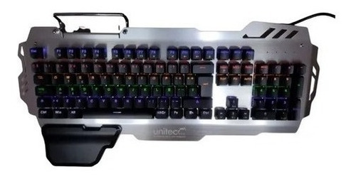 Teclado Gamer Aluminio Mecánico Retroiluminado Multicolor