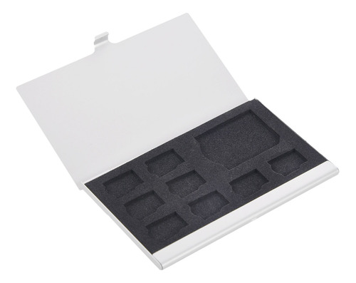 Caja Protectora Metálica Para 9 Tarjetas De Memoria Micro-sd