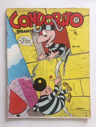 Revista Condorito Gigante #32 ( 1986 ) Pepo - Coné