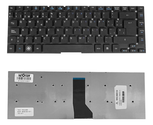 Teclado Acer Aspire Es1-411-c5vp Z8a Series Nuevo
