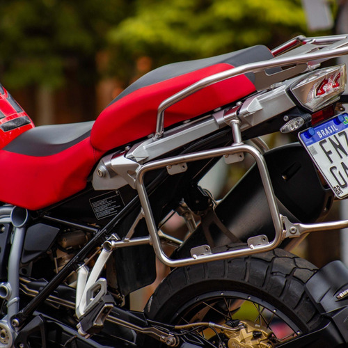 Imagem 6 de 10 de Moto Bmw R 1200 Gs Adventure 2019 Vermelha Com Baixo Km