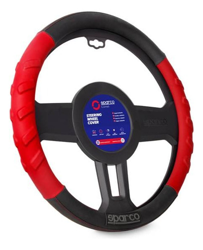 Cubre Volante Para Coche Sparco Negro/rojo