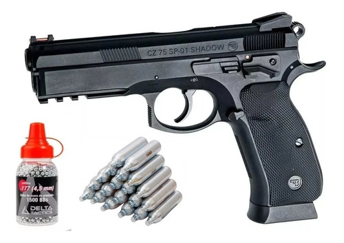 Pistola Asg Cz Sp-01 Shadow Co2 4.5mm Incluye Garrafas Y Bbs