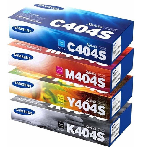 Pack X4 Toners Originales Samsung 404 K404 C404 M404 Y404