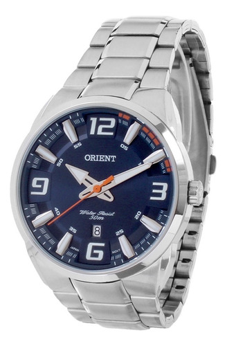 Relógio Orient Masculino Mbss1359 D2sx Prata Azul