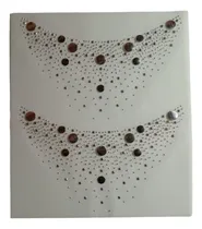 Comprar Aplique Strass Pechera En V X 2 Con Tachas-muy Lindas
