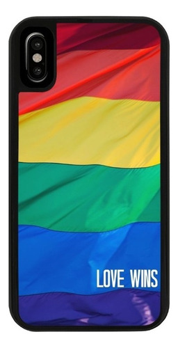 Funda Uso Rudo Tpu Para iPhone Lgbt Pride Love Wins Amor