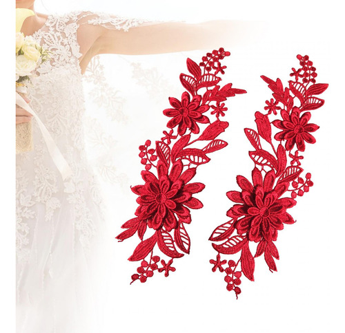 2 Kit De Adornos De Encaje Floral Para Decoración 2 Piezas