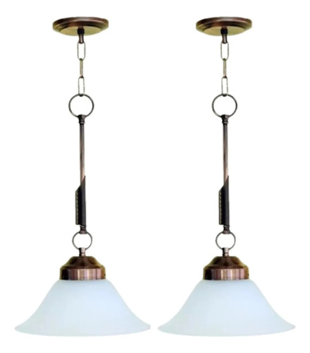 Lamparas Colgantes De Techo X1. Apto Lampara Led. Combo X 2.