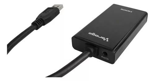 ADP-204 Adaptador USB 3.0 a HDMI, salida de audio 3.5 mm - Vorago 