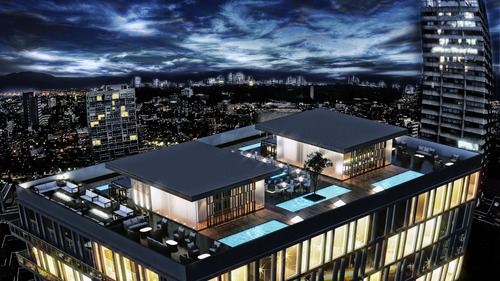 Departamento En Venta Hipódromo Condesa, Cuauhtémoc, Cdmx. Sky Bar Con Área Lounge, Vm100