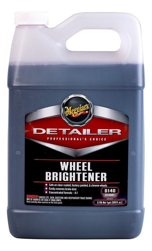 Meguiars D-14001 Wheel Brightener, Abrillantador De Rines Color Azul Marino