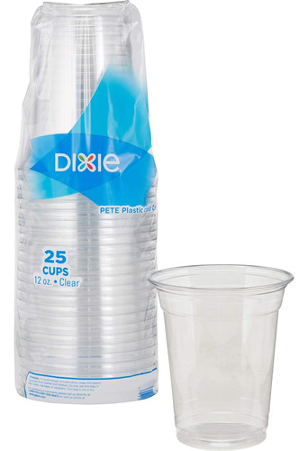 Vaso Frío De Plástico Transparente Dixie, 12 Onzas Líquidas